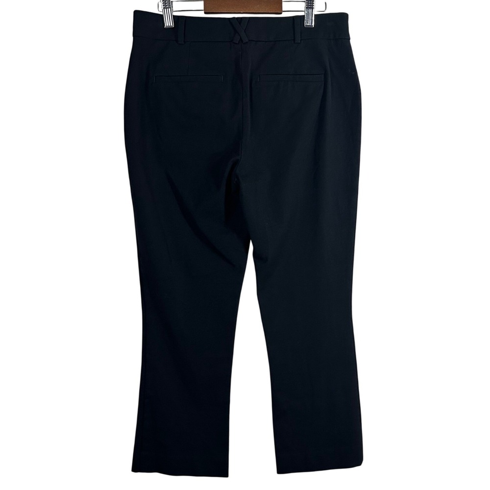 Maeve Anthropologie Womens 6P Black Kick Flare High Rise Trousers Pants Petite - Picture 3 of 9